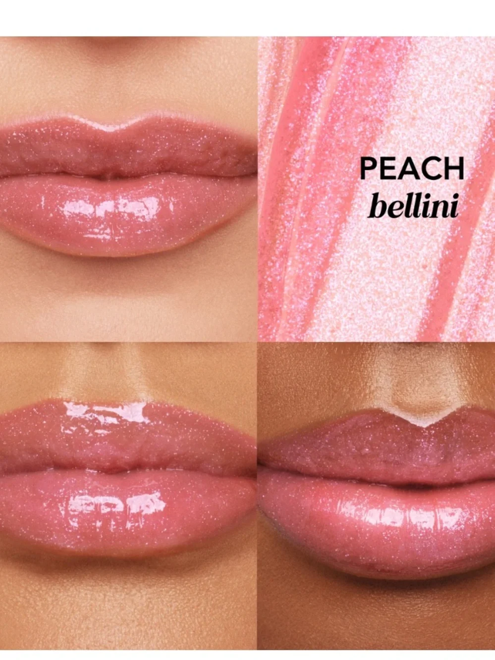 Polite Society Polite Pout Tinted Lip Balm Lipgloss in Peach Bellini BNIB